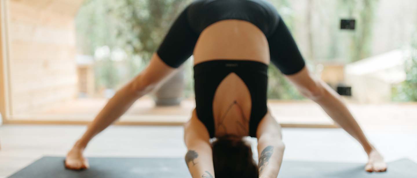 Women doing yoga