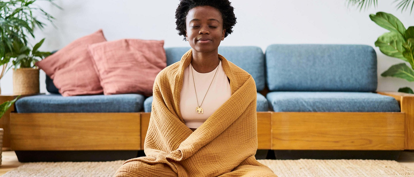 Women meditating