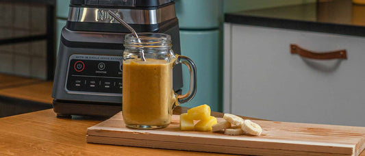 Tropical Gold Smoothie with pineapple and banana