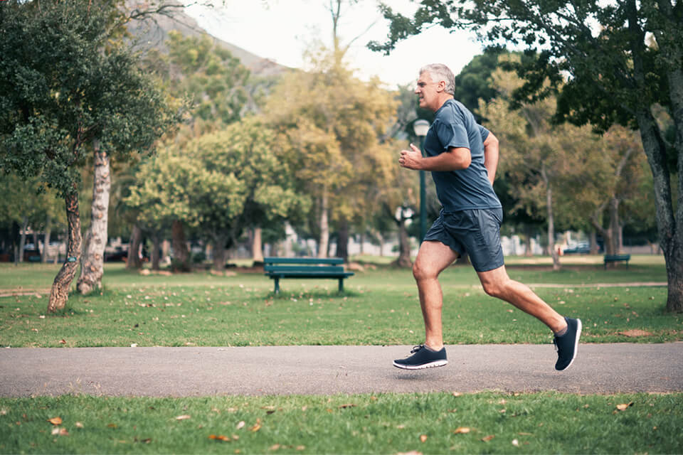 Man on a run