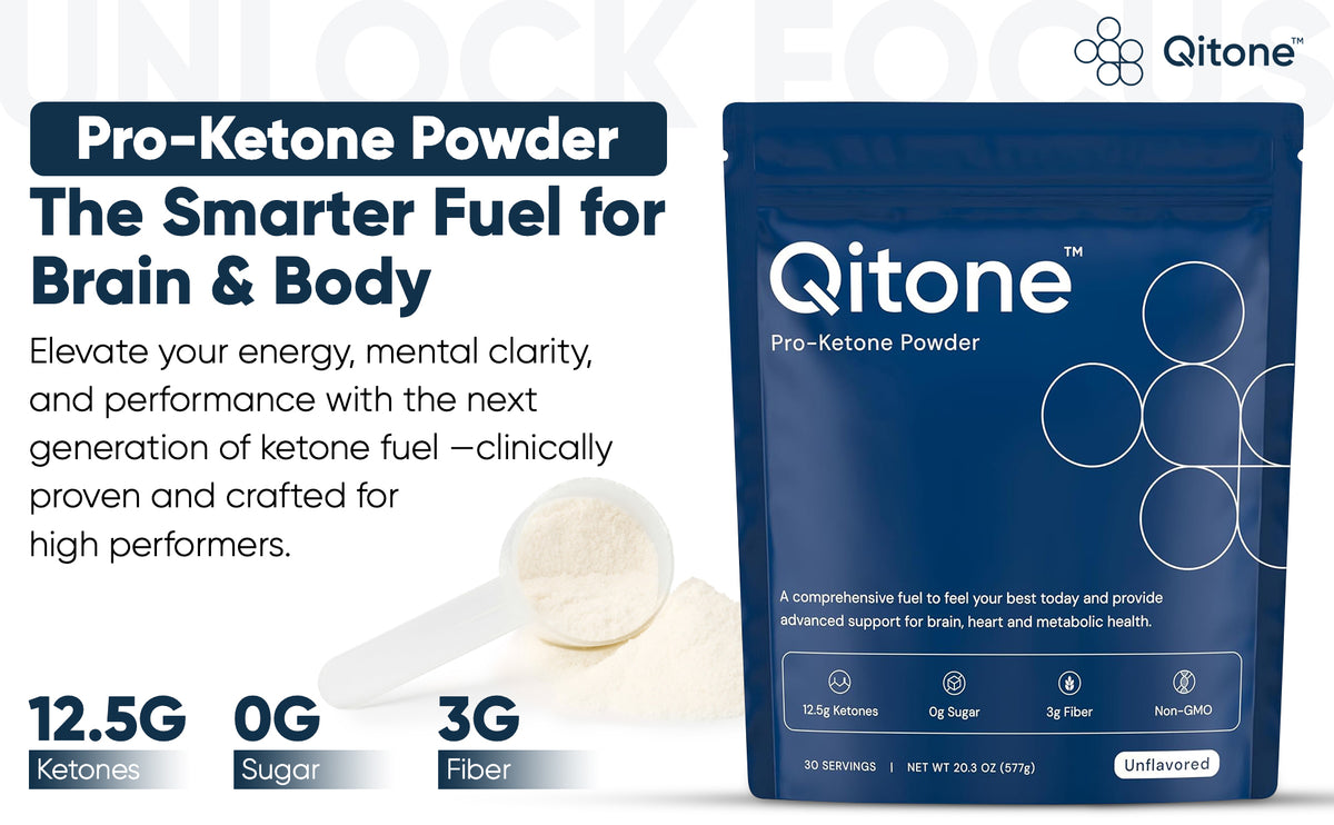 Qitone™ Shop | Ketone Powder | Boost Ketone Levels | Zero Bitterness
